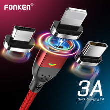 Load image into Gallery viewer, Magnetic Charging Cable  micro USB Type-C  iOS
